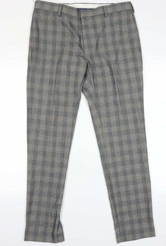 Womens UK Size 34 Marks and Spencer Extra-Slim Fit  Grey Trousers