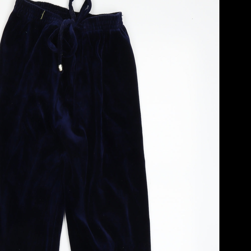 BOB Womens Blue Floral  Sweatpants Trousers Size 10 L20 in
