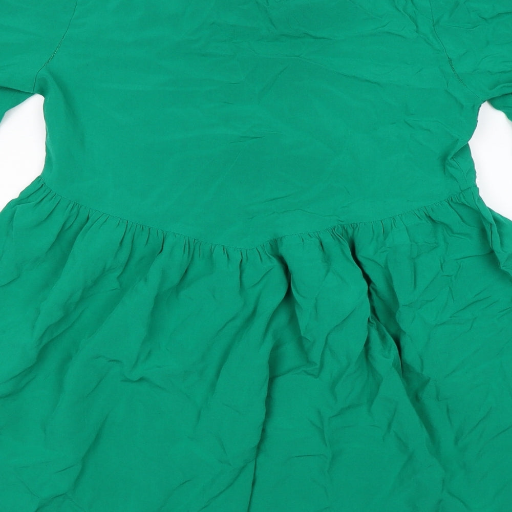 Womens UK Size S Brave Soul Green Tunic T-Shirt