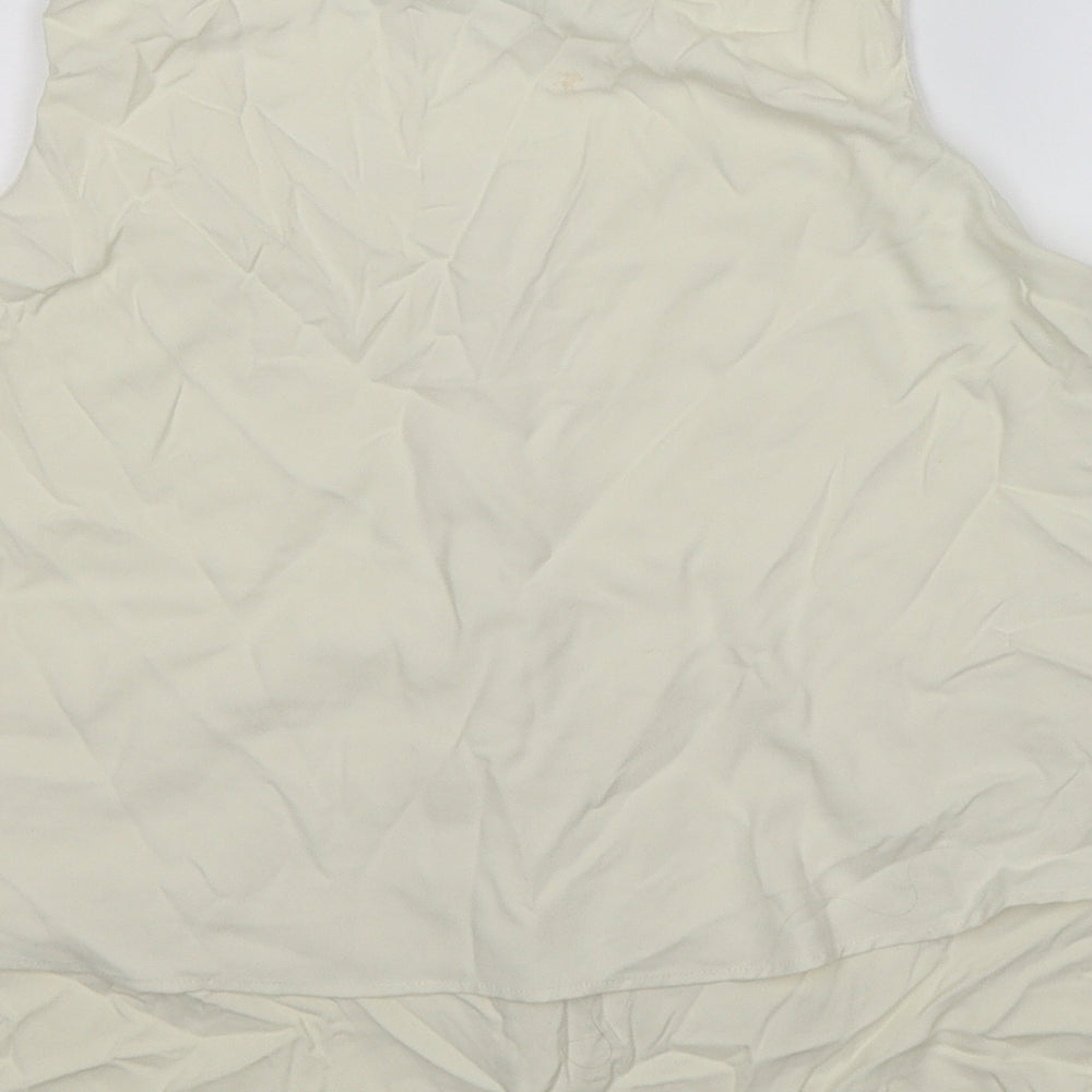 Womens UK Size XS Ann Taylor Ivory Tunic T-Shirt