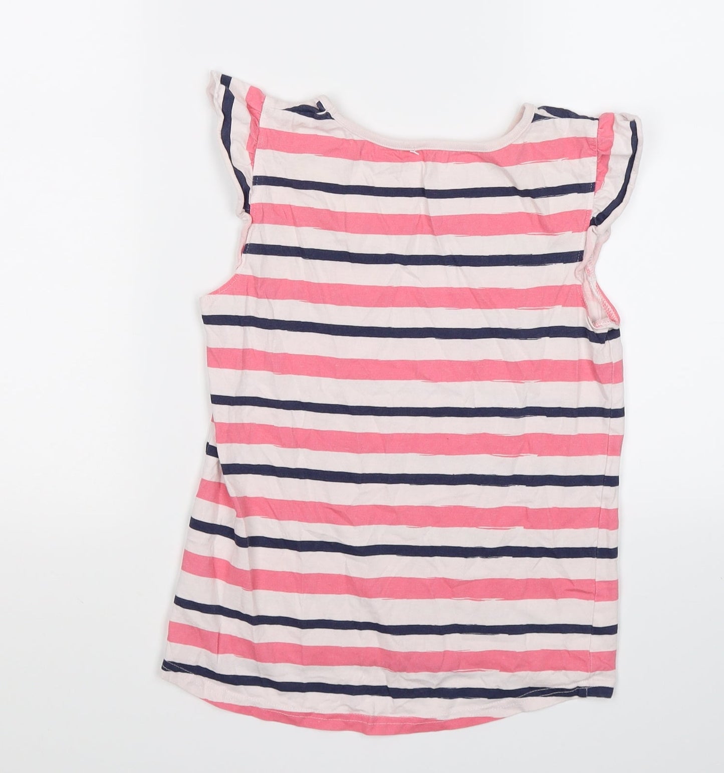 Nutmeg Girls Pink Striped  Tunic T-Shirt Size 10 Years