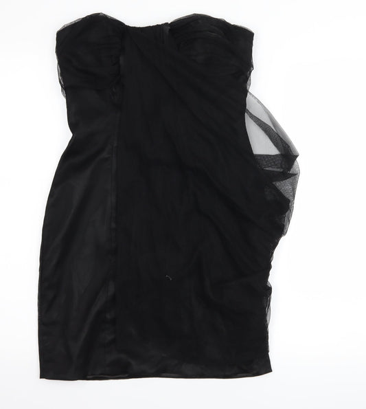 Lipsy Womens Black   Bodycon  Size 10