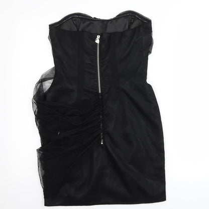 Lipsy Womens Black   Bodycon  Size 10