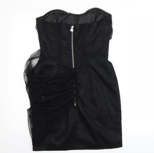 Lipsy Womens Black   Bodycon  Size 10