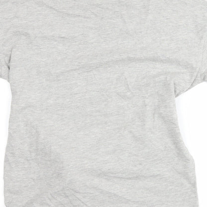Womens UK Size XS Monki Grey Basic T-Shirt