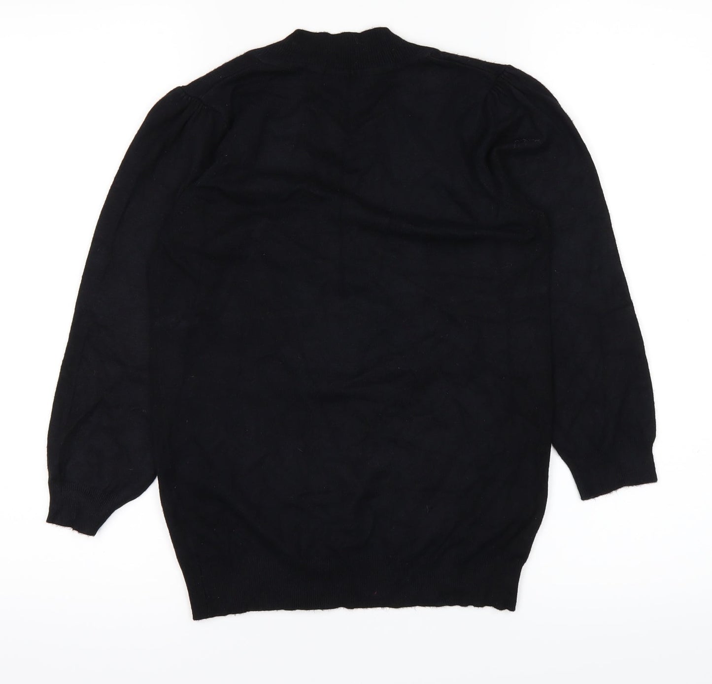 Womens UK Size 8 Marks and Spencer Black Basic T-Shirt