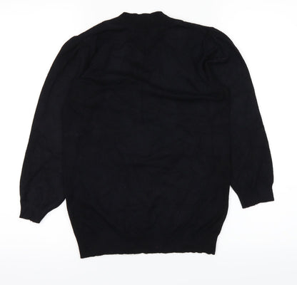 Womens UK Size 8 Marks and Spencer Black Basic T-Shirt