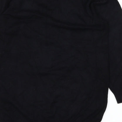 Womens UK Size 8 Marks and Spencer Black Basic T-Shirt
