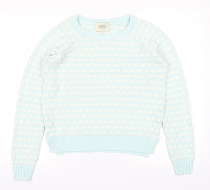 Additional front view of Papaya women’s blue jumper, size S