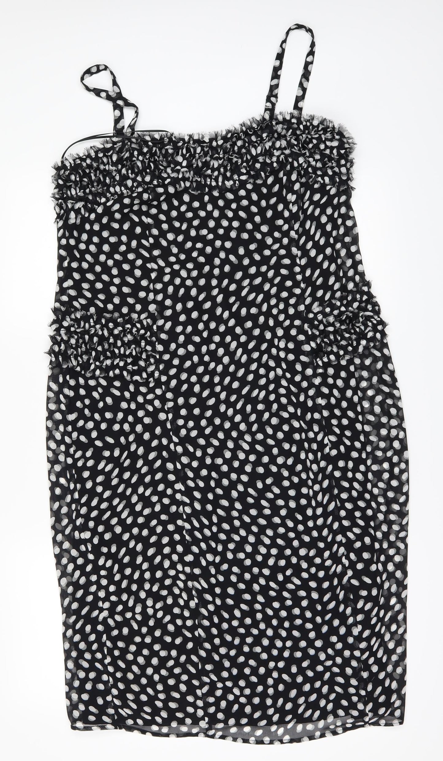 PROJECT Womens Black Polka Dot  A-Line  Size 14