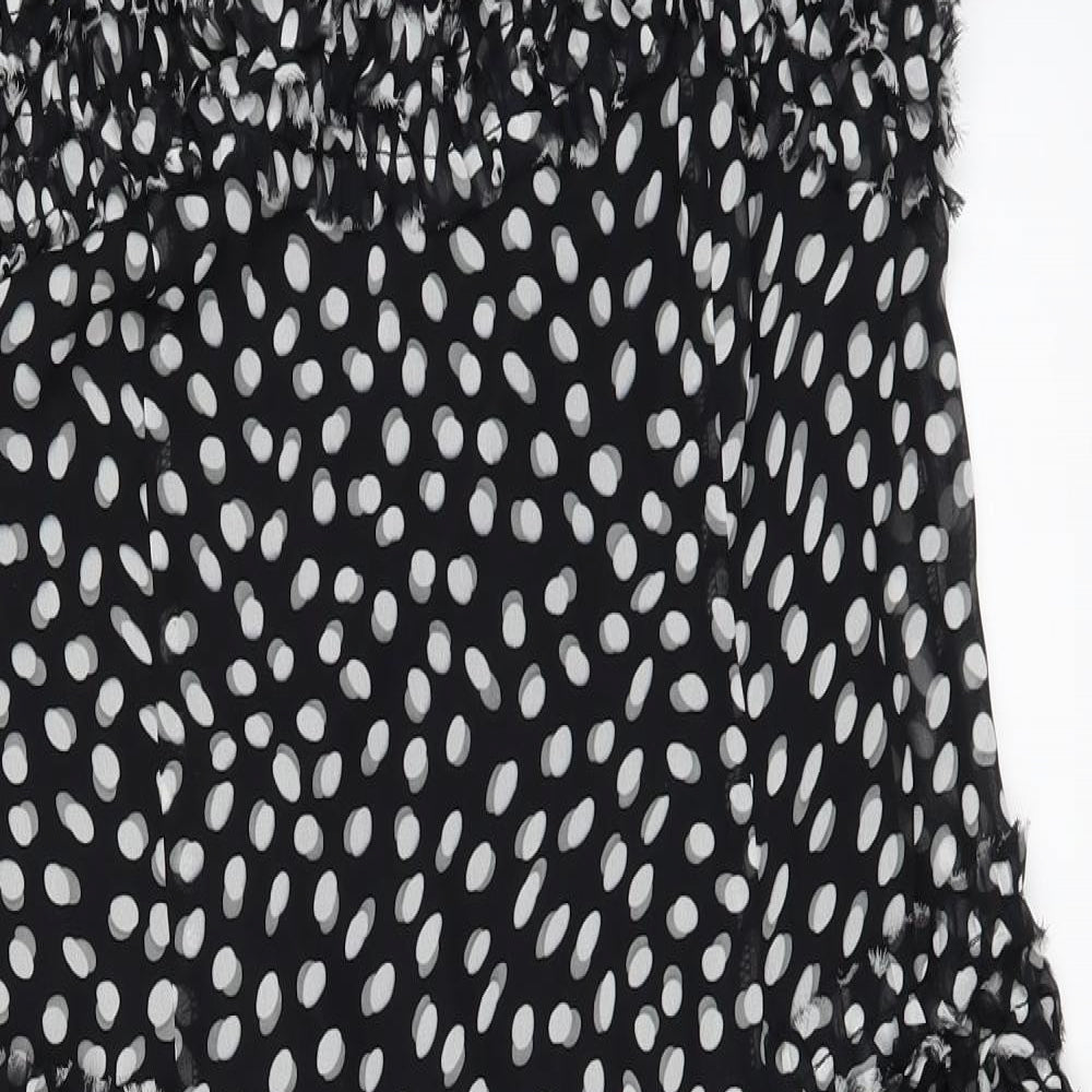 PROJECT Womens Black Polka Dot  A-Line  Size 14