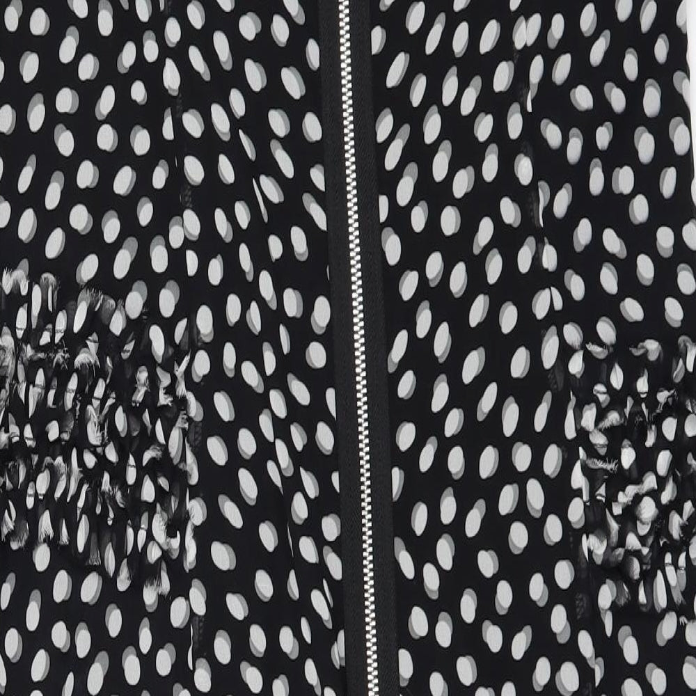 PROJECT Womens Black Polka Dot  A-Line  Size 14
