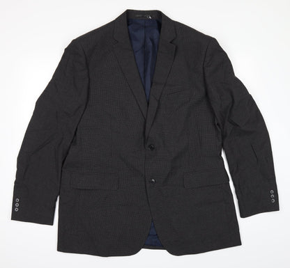 Mens UK Size 44 The Collection Regular Black Suit Jacket