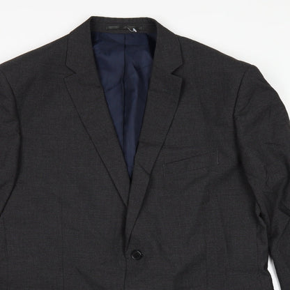 Mens UK Size 44 The Collection Regular Black Suit Jacket