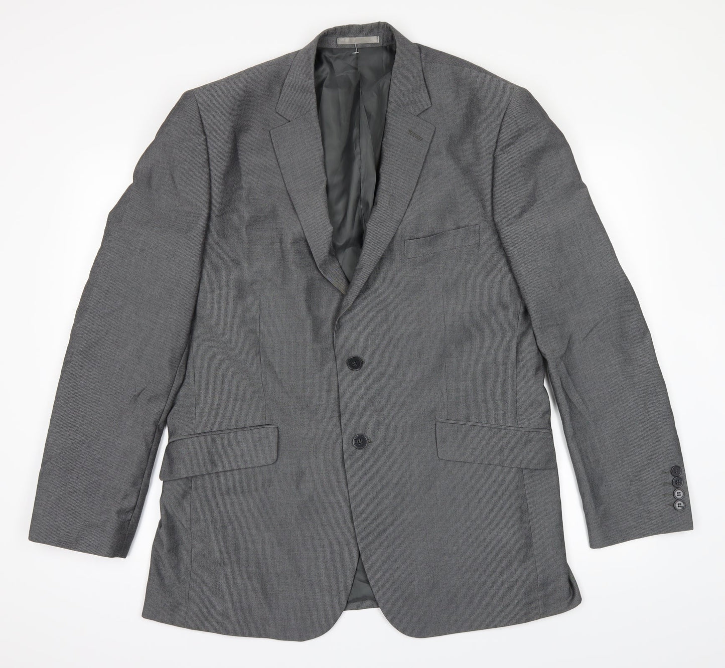 Mens UK Size 42 Burton Regular Grey Suit Jacket