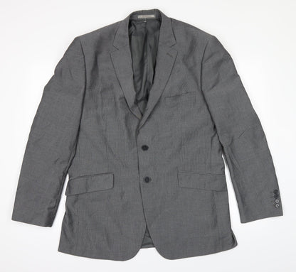 Mens UK Size 42 Burton Regular Grey Suit Jacket