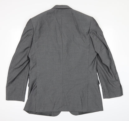 Mens UK Size 42 Burton Regular Grey Suit Jacket