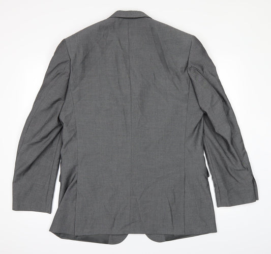 Mens UK Size 42 Burton Regular Grey Suit Jacket