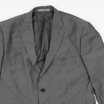 Mens UK Size 42 Burton Regular Grey Suit Jacket