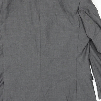 Mens UK Size 42 Burton Regular Grey Suit Jacket
