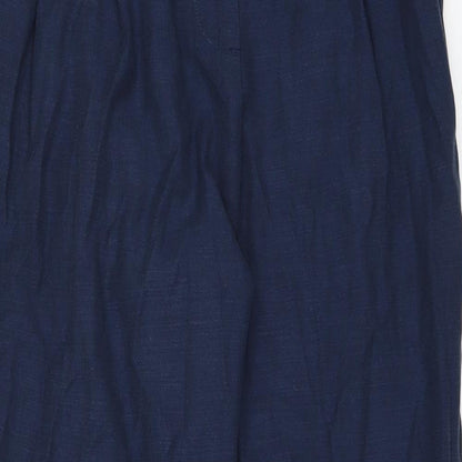 Womens UK Size 12 Marks and Spencer Regular Fit  Blue Trousers