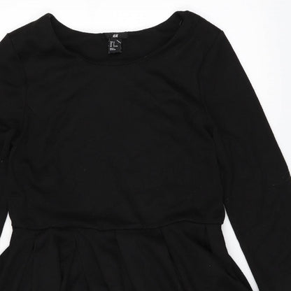 H&M Womens Black   Fit & Flare  Size M