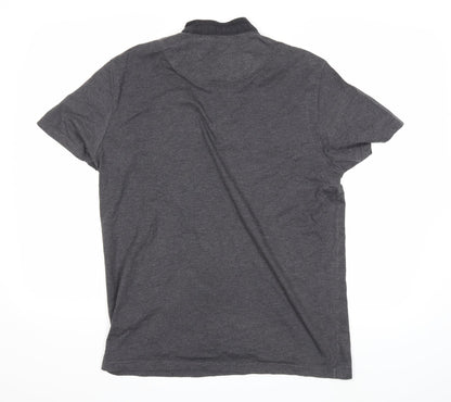 Easy Mens Grey    Polo Size L