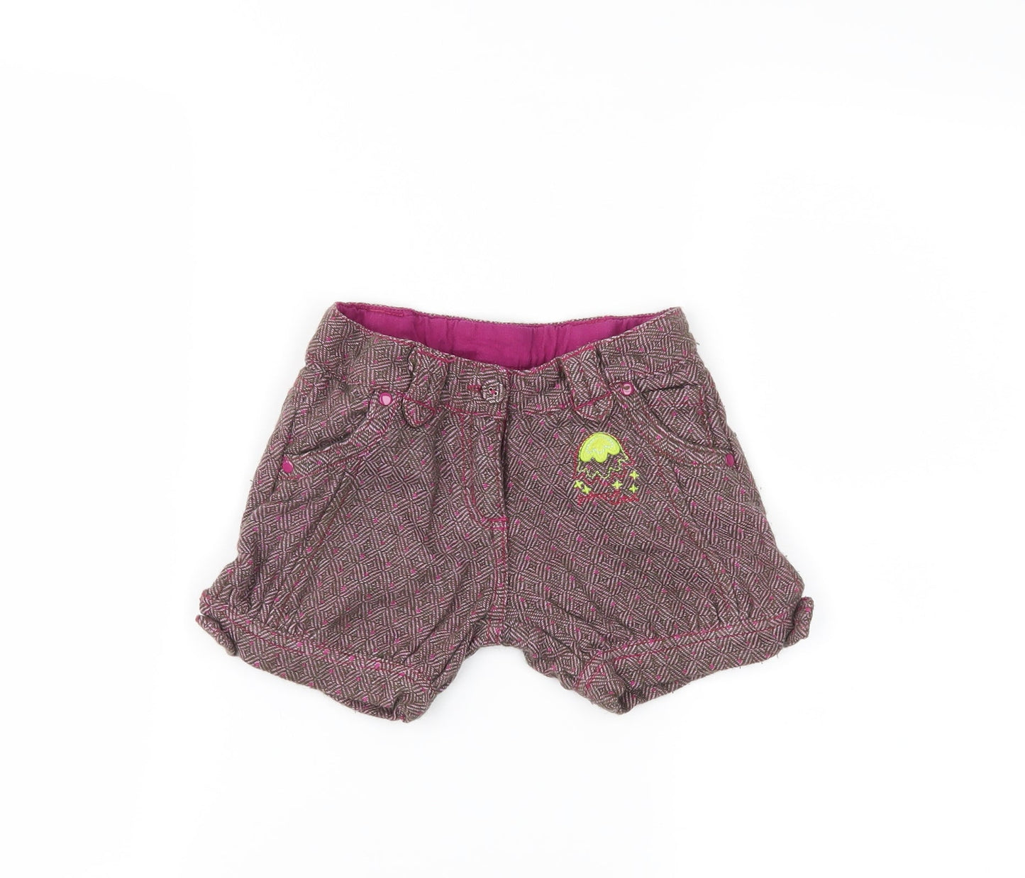 tuc tuc Girls Purple   Cut-Off Shorts Size 2 Years