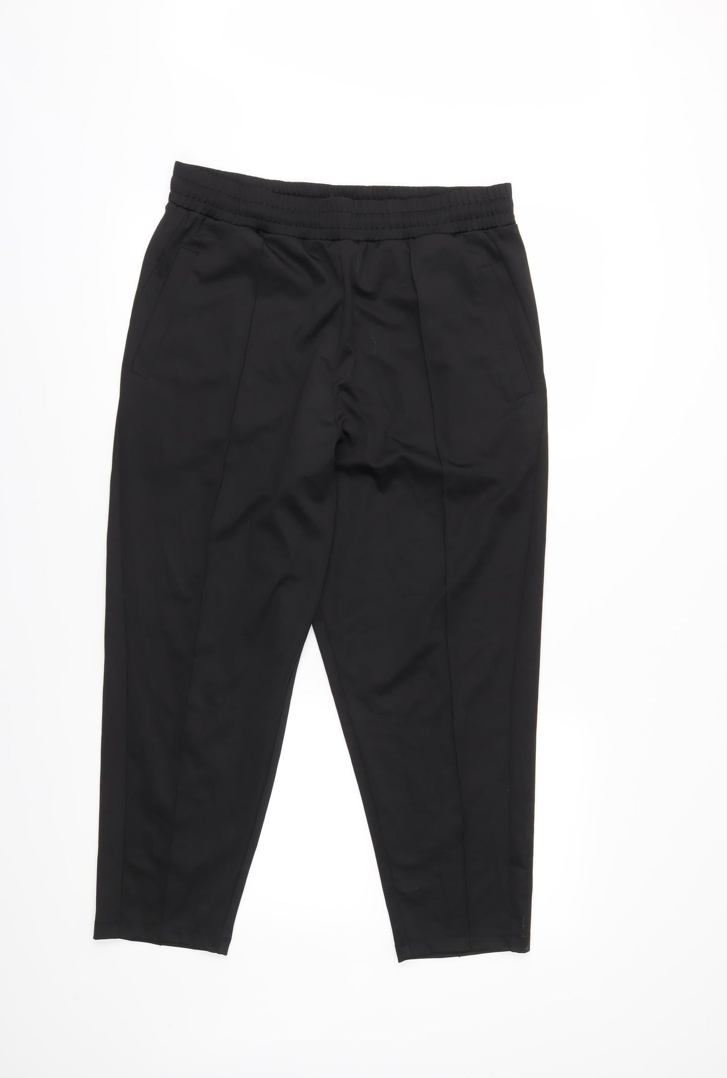 Womens UK Size M ASOS Regular Fit Jogger Black Trousers