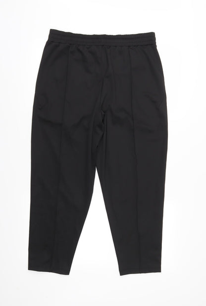 Womens UK Size M ASOS Regular Fit Jogger Black Trousers