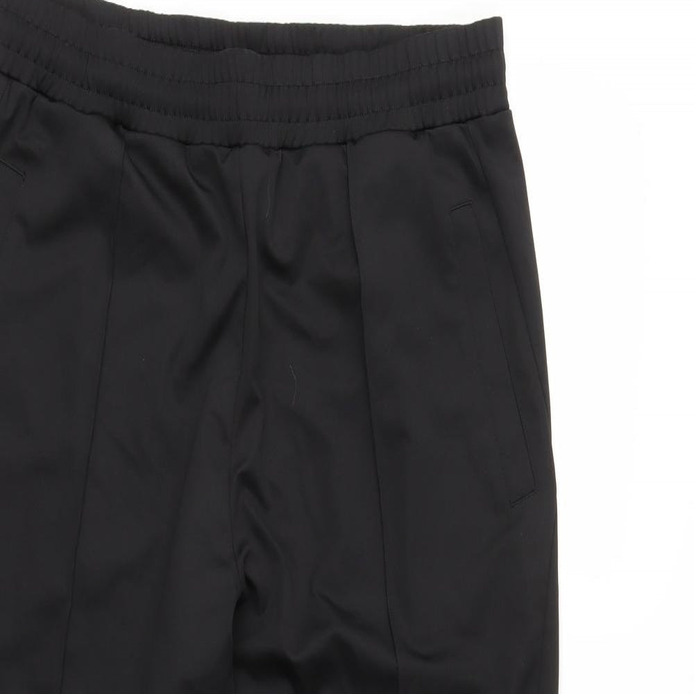 Womens UK Size M ASOS Regular Fit Jogger Black Trousers