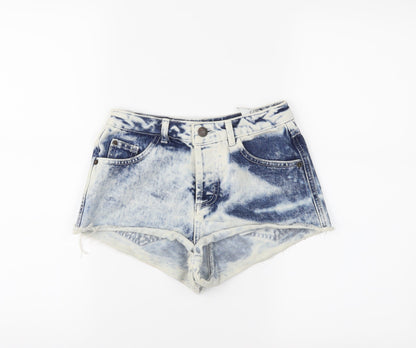 Topshop Womens Blue   Cut-Off Shorts Size 6
