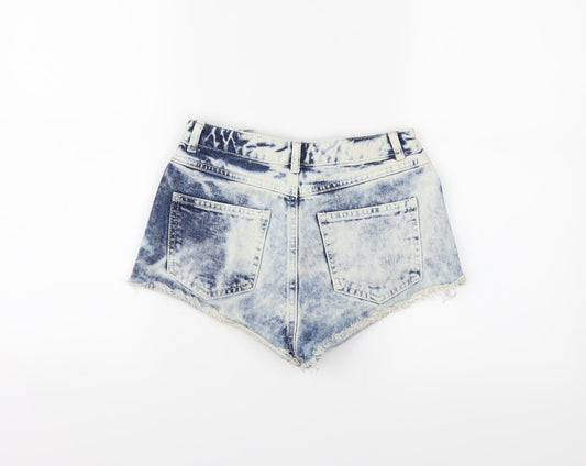 Topshop Womens Blue   Cut-Off Shorts Size 6
