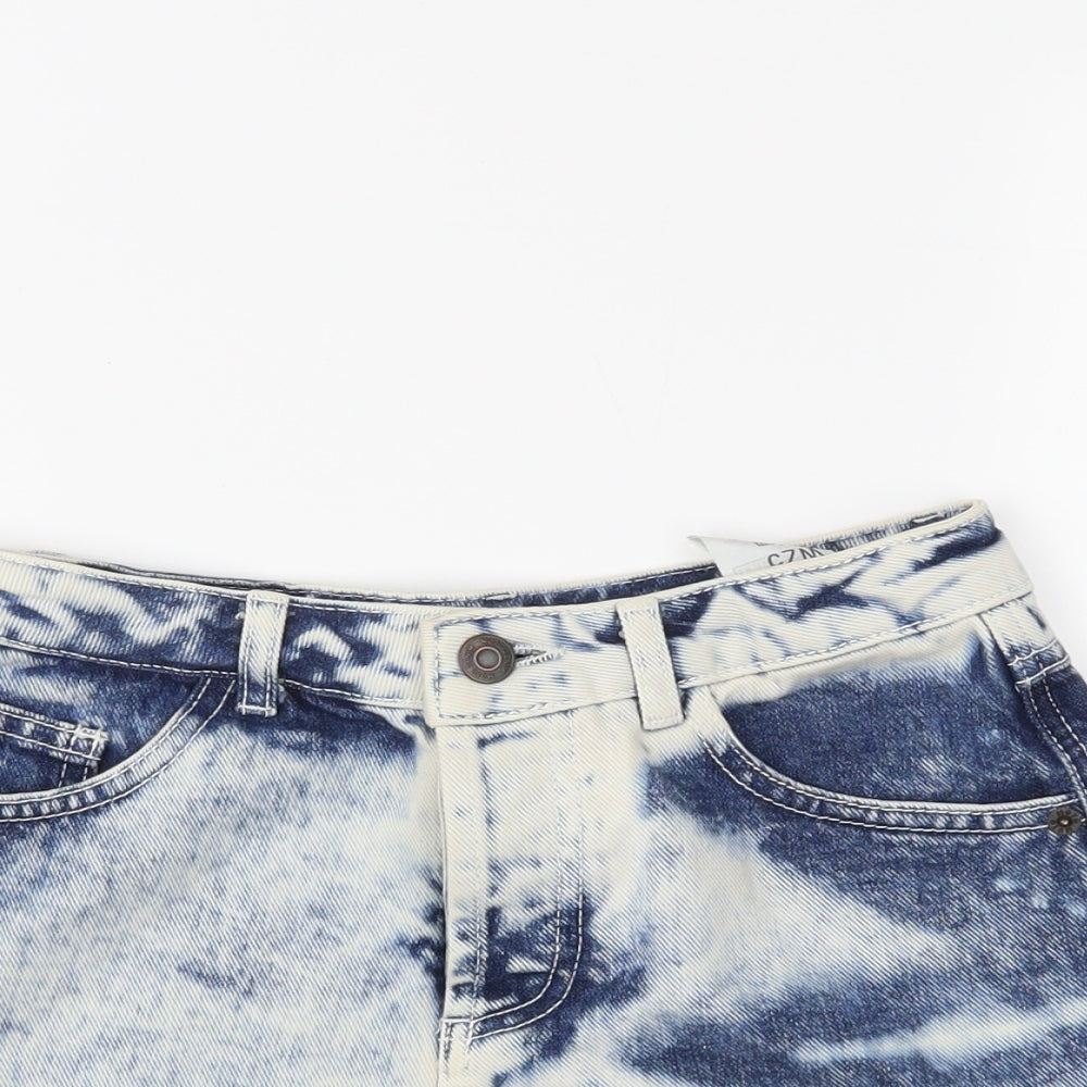 Topshop Womens Blue   Cut-Off Shorts Size 6