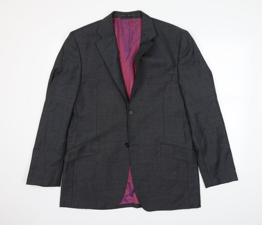Mens UK Size L Preworn Regular Grey Suit Jacket
