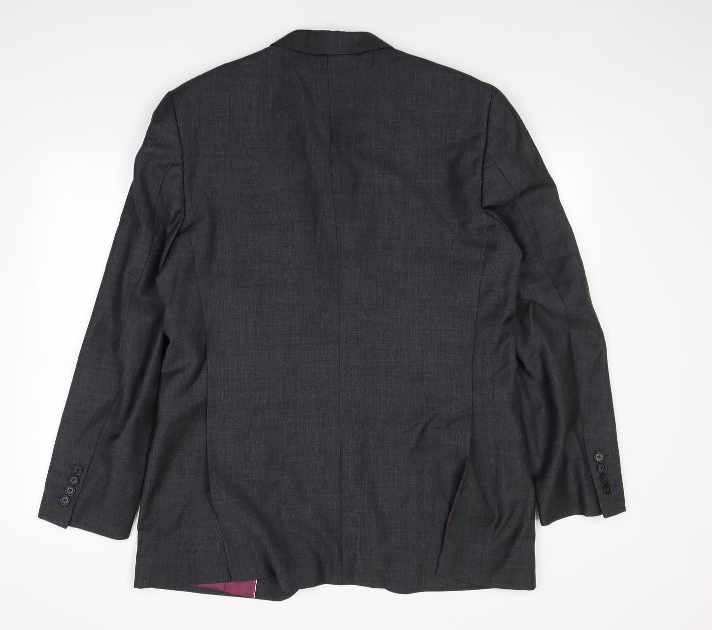 Mens UK Size L Preworn Regular Grey Suit Jacket