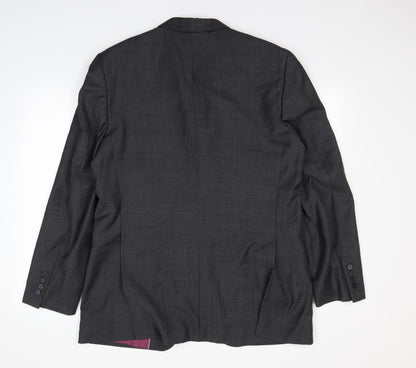 Mens UK Size L Preworn Regular Grey Suit Jacket