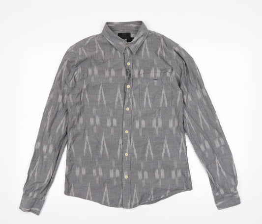 ASOS Mens Grey    Button-Up Size S