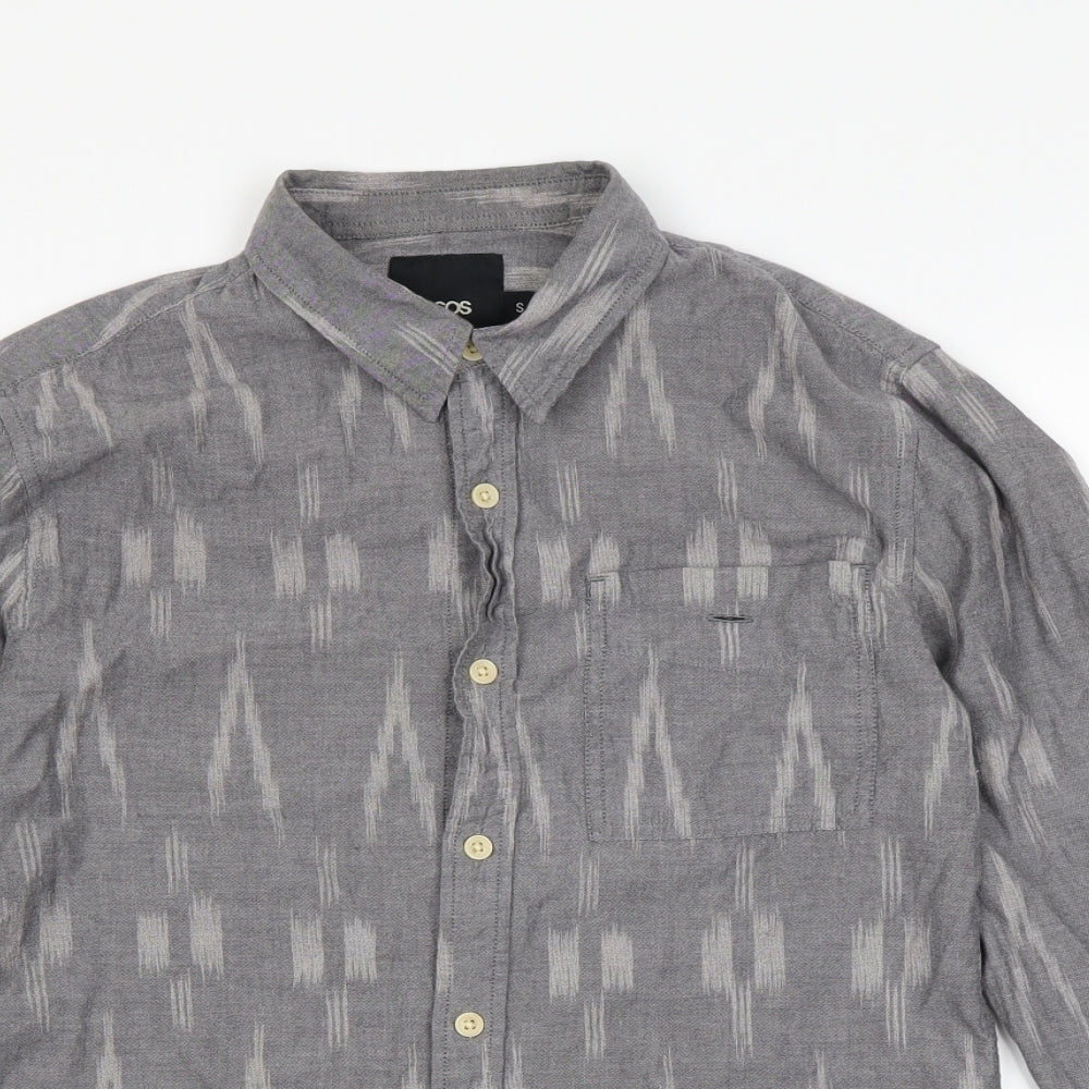 ASOS Mens Grey    Button-Up Size S