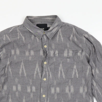 ASOS Mens Grey    Button-Up Size S