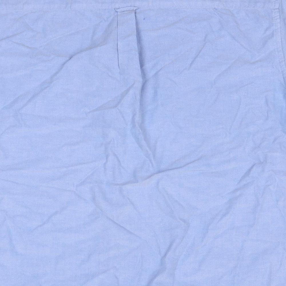 m&s Womens Blue Striped  Basic Button-Up Size 2XL