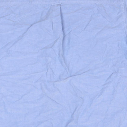 m&s Womens Blue Striped  Basic Button-Up Size 2XL