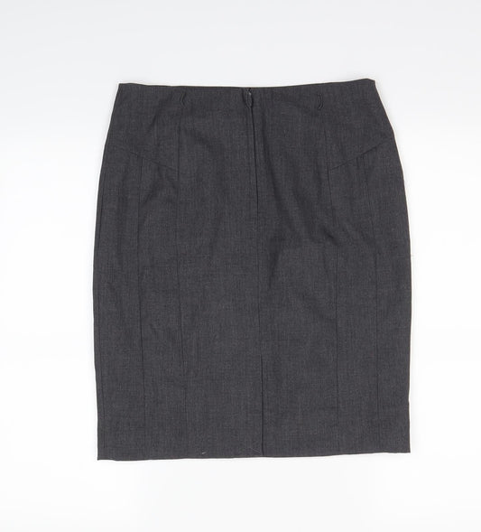 H&M Womens Grey   Mini Skirt Size 10