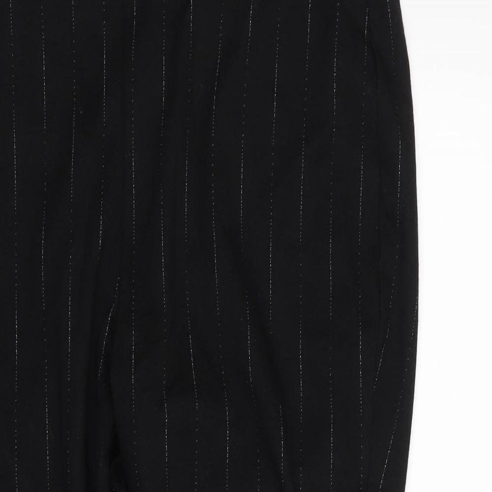 Womens UK Size 18 M&S Regular Fit Dress Pants Black Trousers