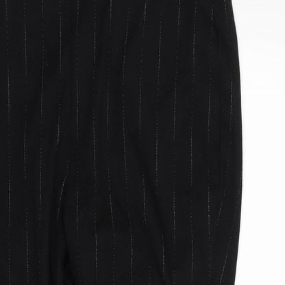 Womens UK Size 18 M&S Regular Fit Dress Pants Black Trousers