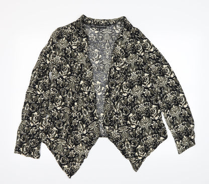 Mela Loves London Womens Multicoloured Floral  Cardigan Jumper Size 10