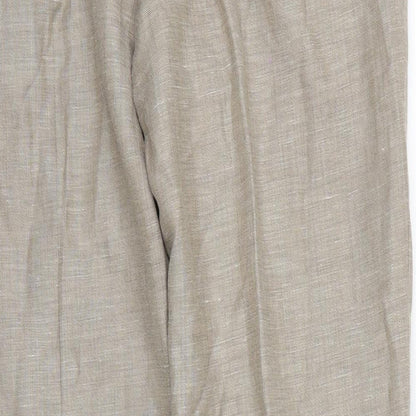 M&S  Mens Beige   Dress Pants Trousers Size S L30 in
