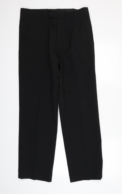 Debenhams Womens Black   Dress Pants Trousers Size 12 L27.5 in