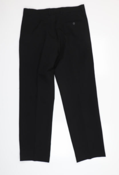 Debenhams Womens Black   Dress Pants Trousers Size 12 L27.5 in