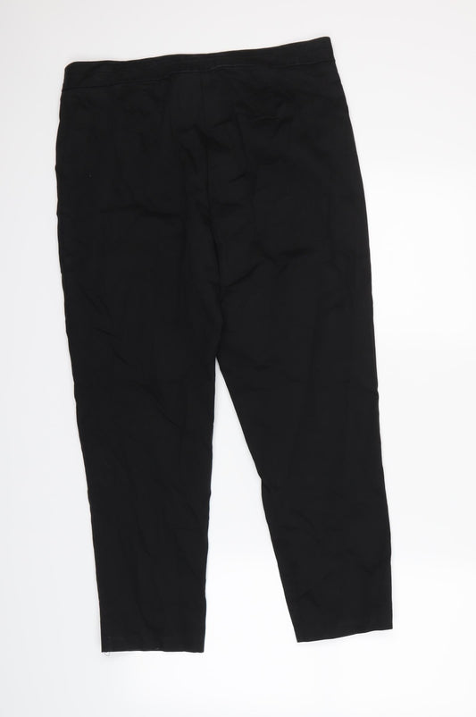 M&S  Womens Black   Dress Pants Trousers Size 14 L23 in